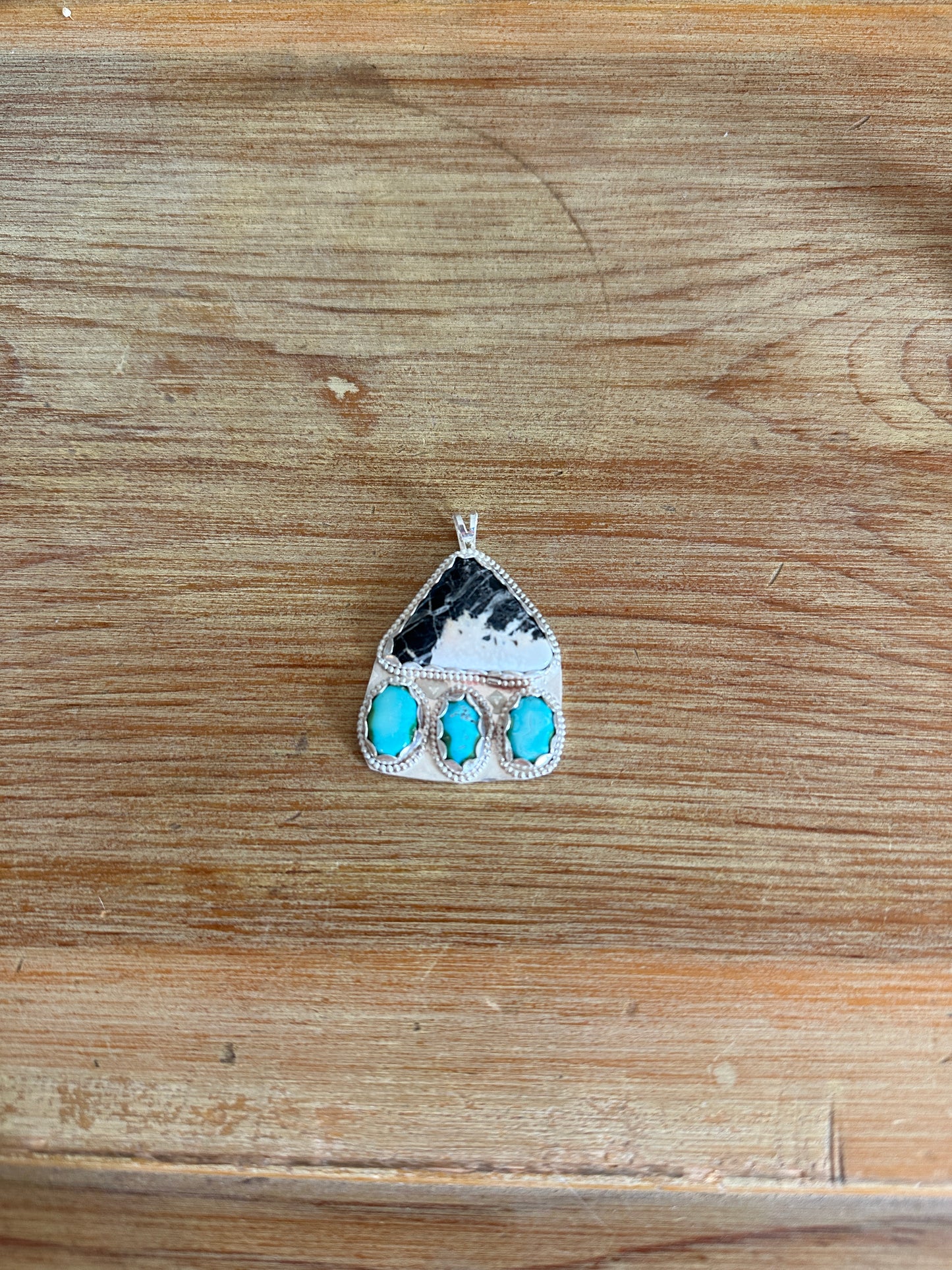 White Buffalo and Sonoran Mountain Pendant