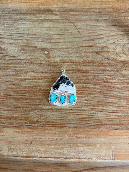 White Buffalo and Sonoran Mountain Pendant